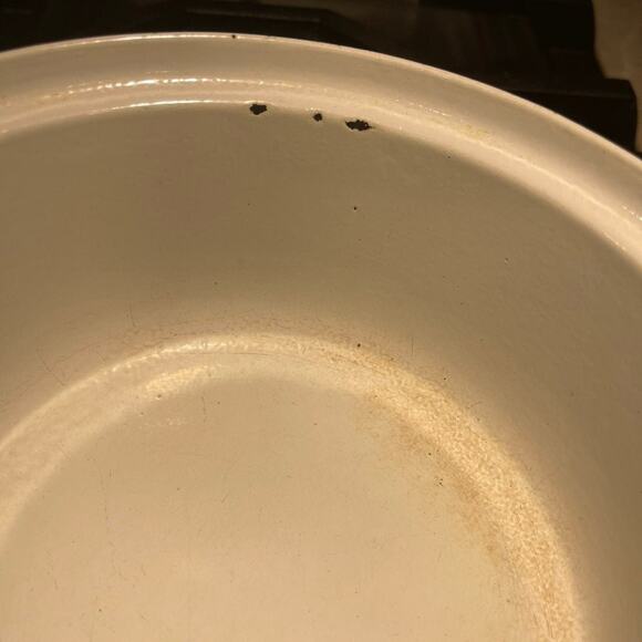 Vintage DRU cast iron dutch oven blue #18 - Picture 7 of 12